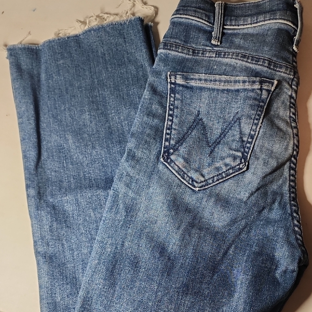 MOTHER Classic Blue Straight Leg Jeans